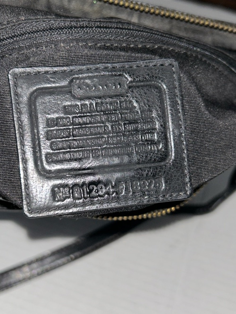 Coach Black/Charcoal Signature Crossbody Bag - Picture 13 of 14